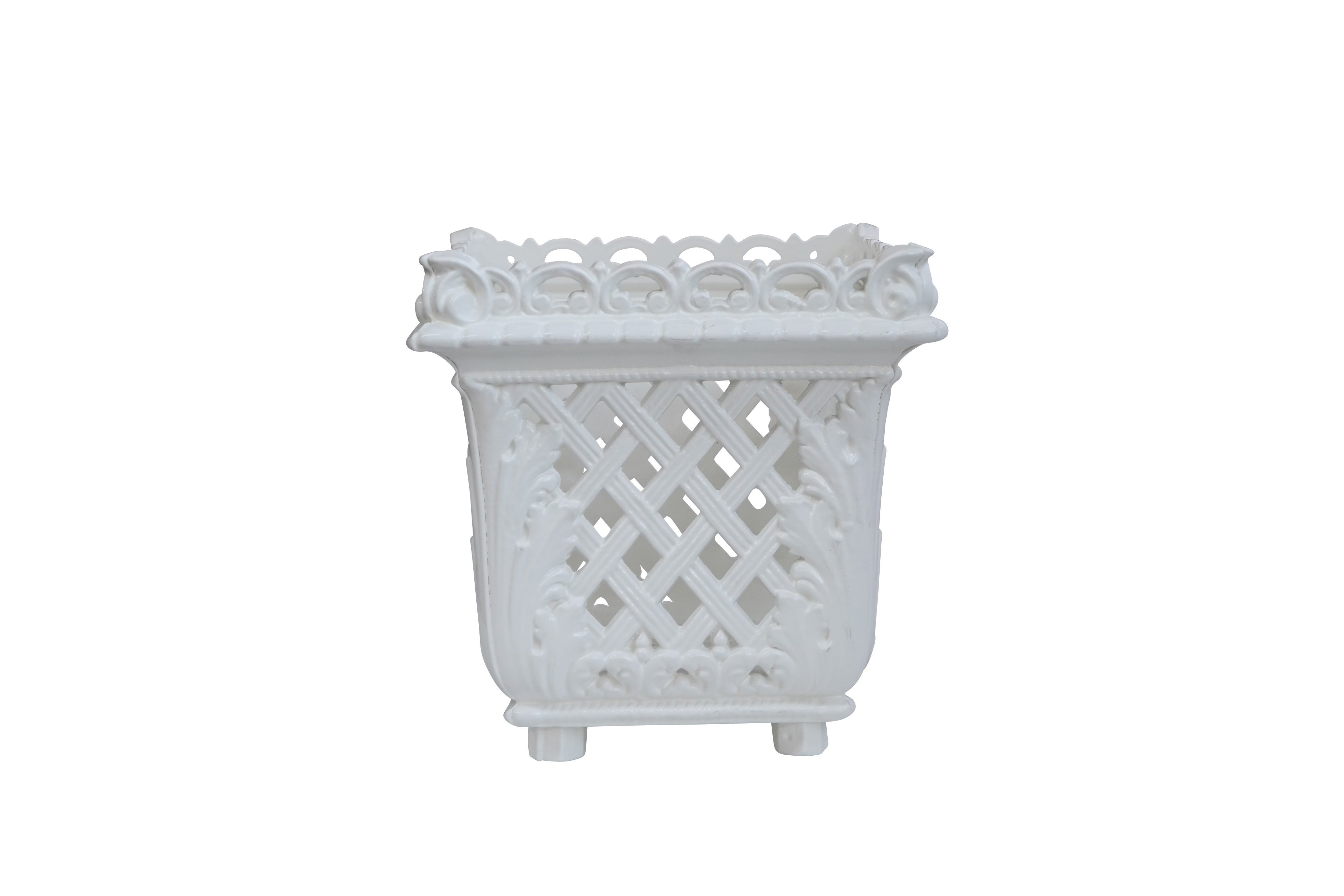 Jardinière Mansart 260 blanche, Dommartin - Image 1