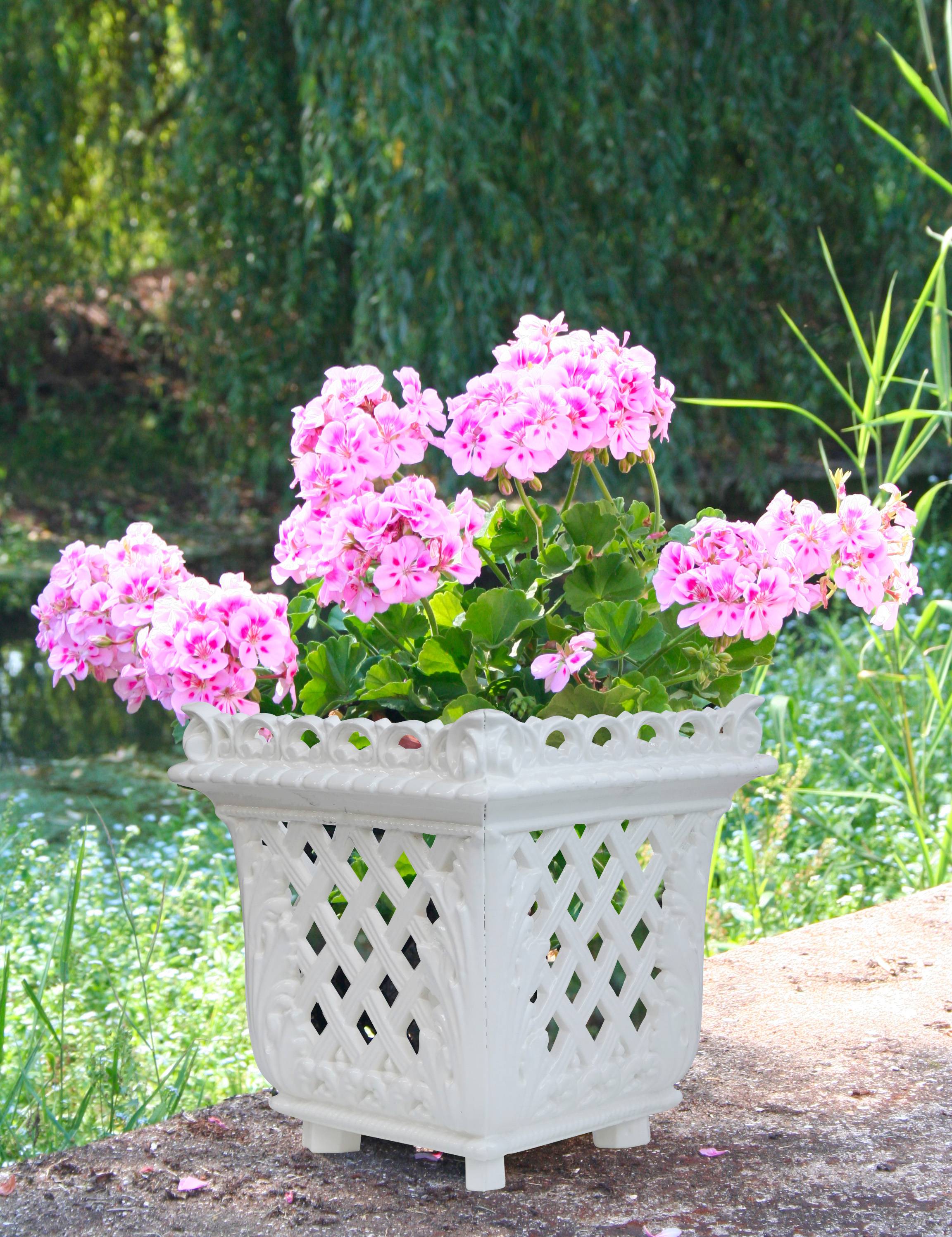 Jardinière Mansart 260 blanche, Dommartin - Image 4