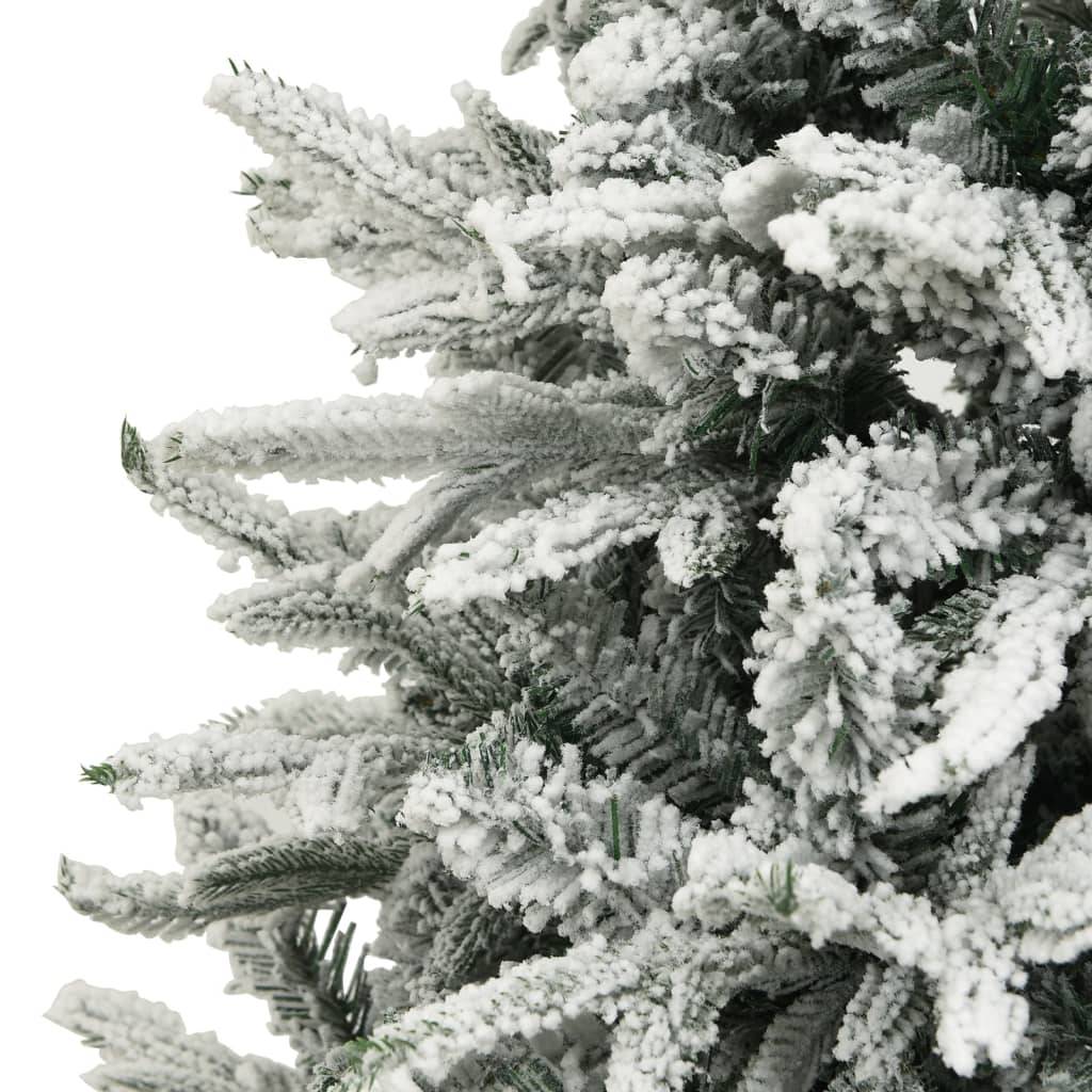 Vidaxl - Sapin de Noël artificiel à flocons de neige Vert 210 cm PVC/PE vidaXL 328495 - Image 5