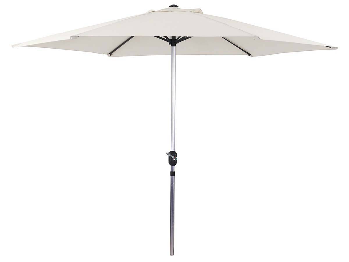 Habitat Et Jardin - Parasol Jardin Droit Alu "sol" - Rond - ø 3m - Ecru -habitat Et Jardin