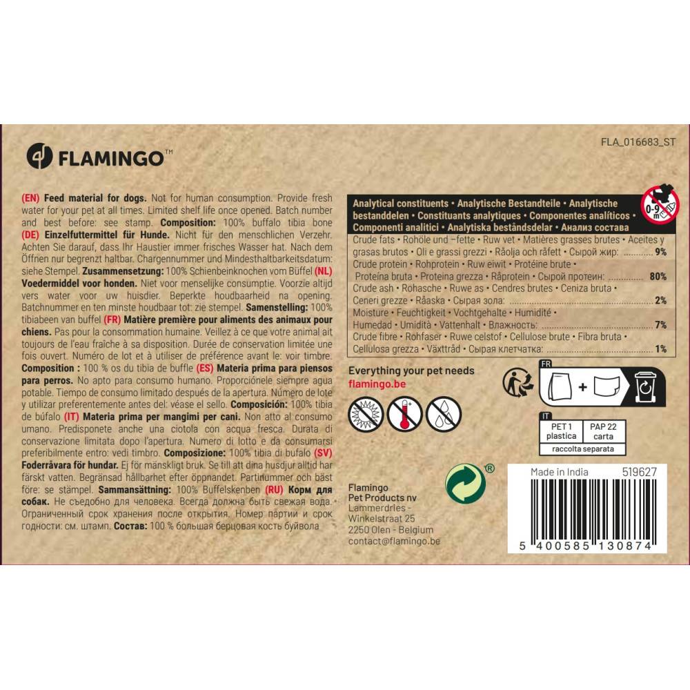 Flamingo - Friandises Nature Os du tibia buffle 120 g pour chien - Image 4