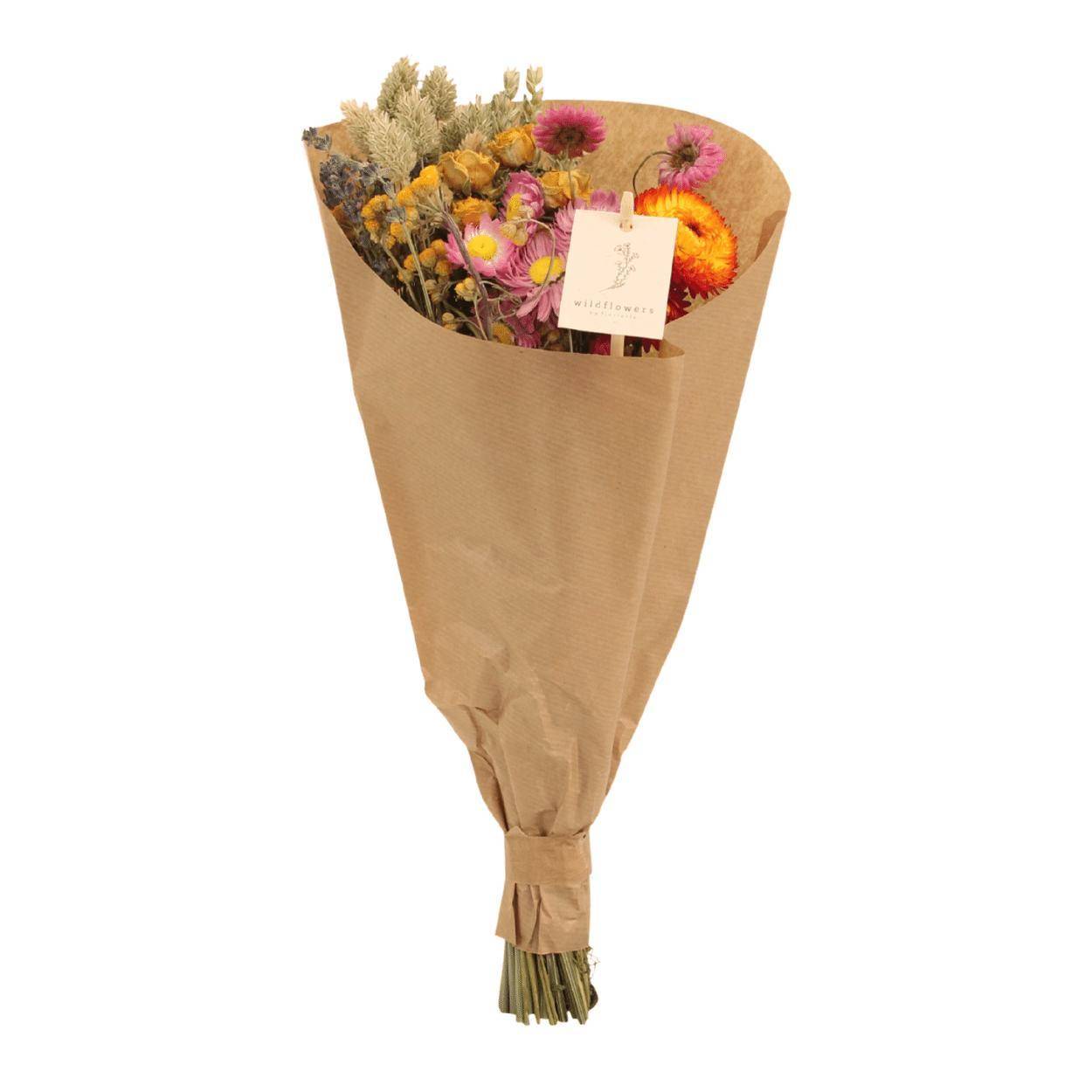 Bouquet de fleurs séchées des champs multicolore - lot de 12 - ↕35cm - Image 1