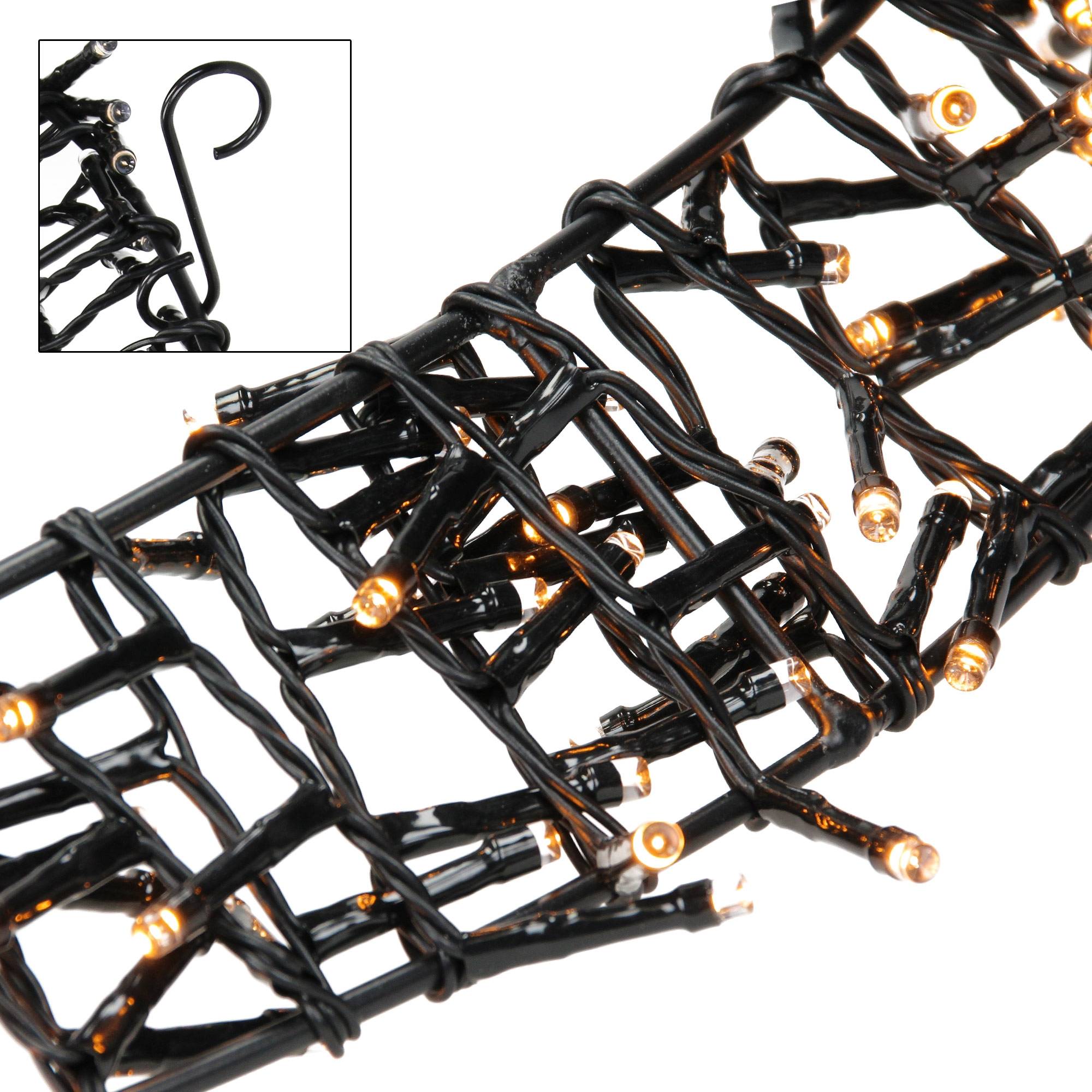Ecd-Germany - Couronne de lumière 400 LEDs couronne lumineuse porte/fenêtre décoration de Noël - Image 3