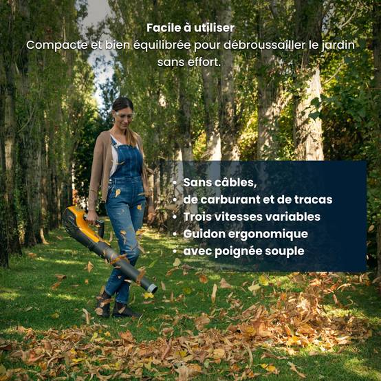 Stiga - Souffleur BL 500e (650W), trois vitesses, batterie 48V (2Ah) non incluse - STIGA - Image 4