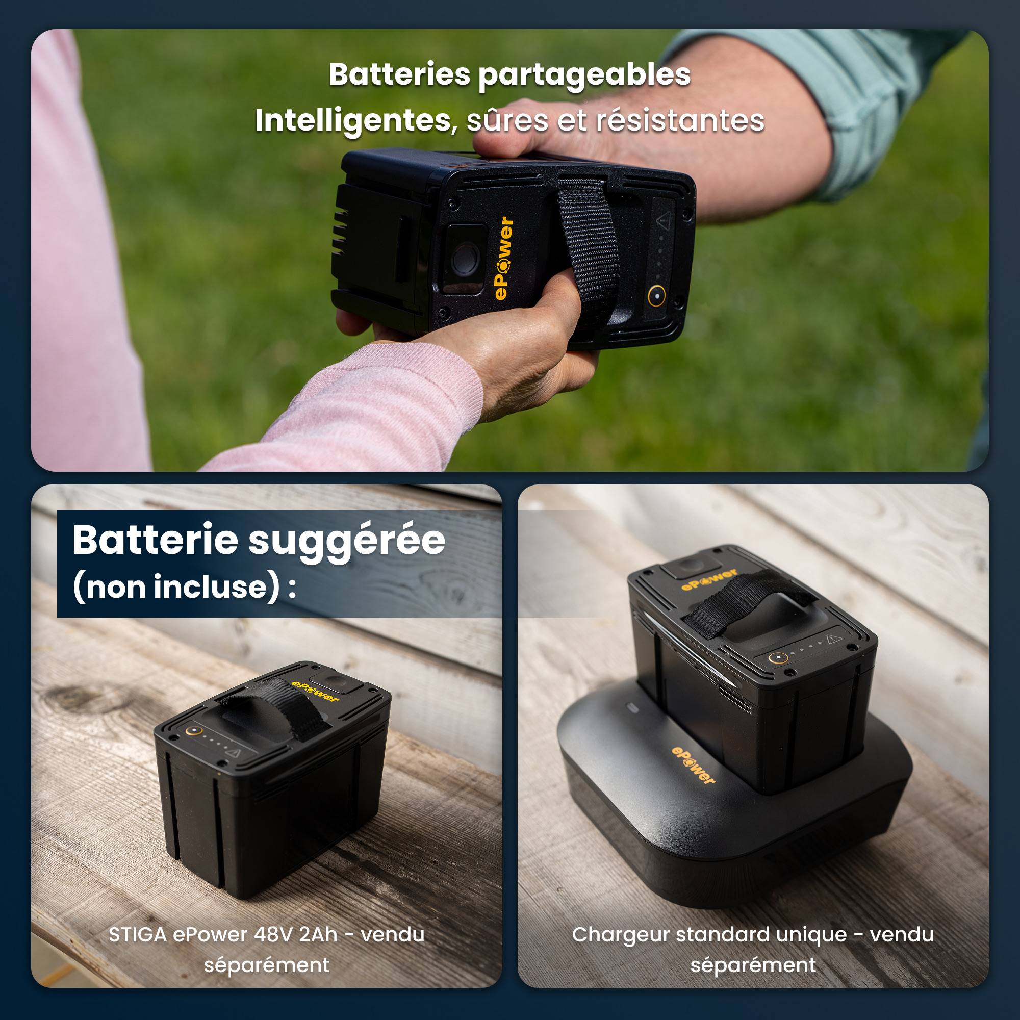 Stiga - Souffleur BL 500e (650W), trois vitesses, batterie 48V (2Ah) non incluse - STIGA - Image 3