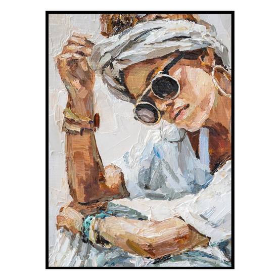 Atmosphera - Toile imprimée "Bianca" 50x70cm - Atmosphera Créateur d'intérieur - Image 1