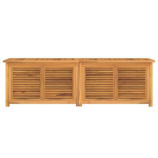 Coffre de rangement bois de teck naturel 175 x 50 x 55 cm - PANGIVO - Image 3