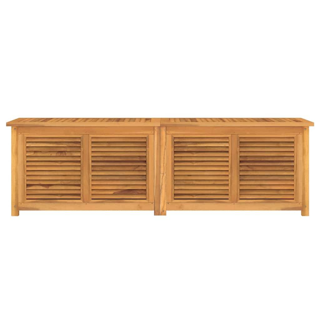 Coffre de rangement bois de teck naturel 175 x 50 x 55 cm - PANGIVO - Image 3