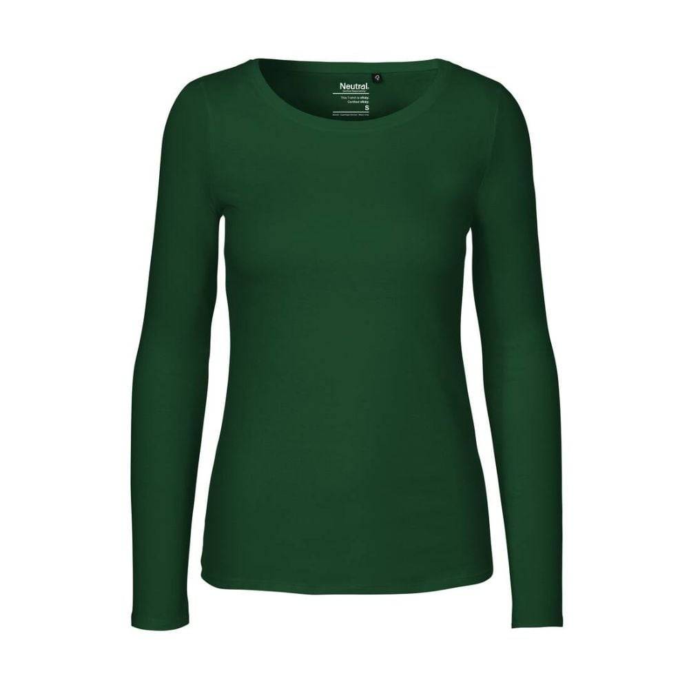 T-shirt manches longues FEMME NEUTRAL Vert Bouteille XL - Image 1