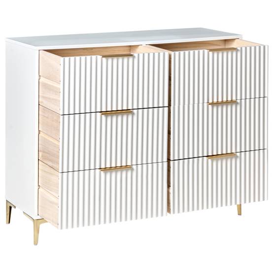 Beliani - Commode MDF Blanc WALCOTT - 108x40x89- Beliani - Image 4