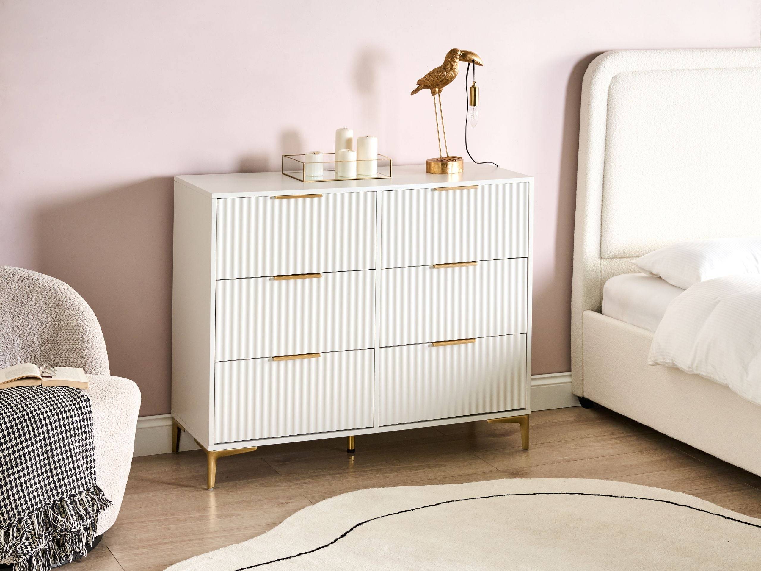 Beliani - Commode MDF Blanc WALCOTT - 108x40x89- Beliani - Image 1