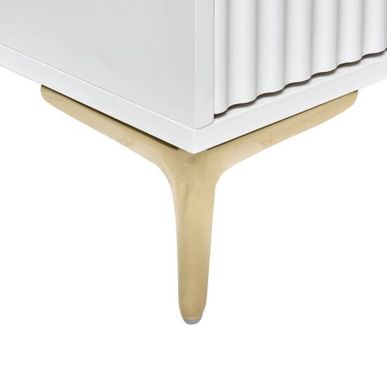 Beliani - Commode MDF Blanc WALCOTT - 108x40x89- Beliani - Image 8