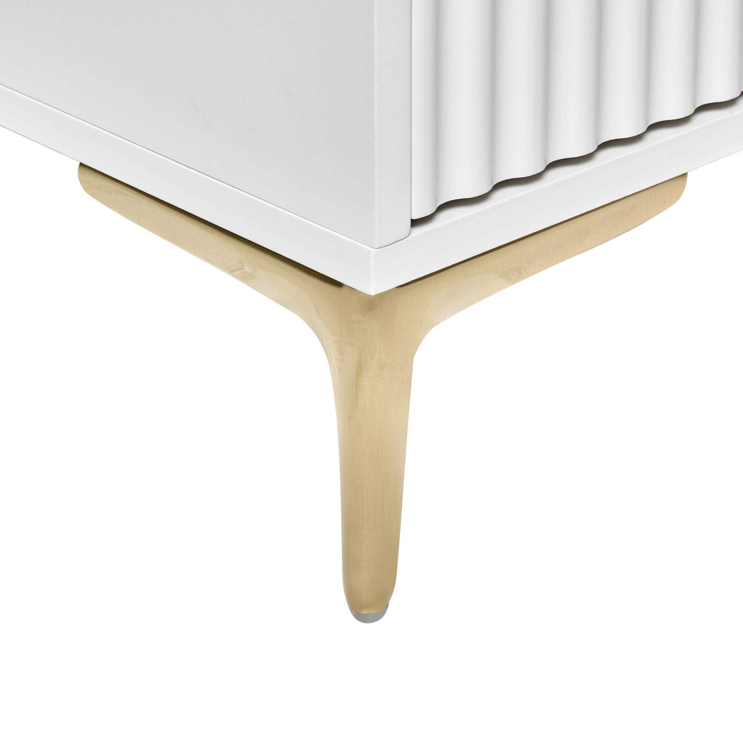 Beliani - Commode MDF Blanc WALCOTT - 108x40x89- Beliani - Image 8
