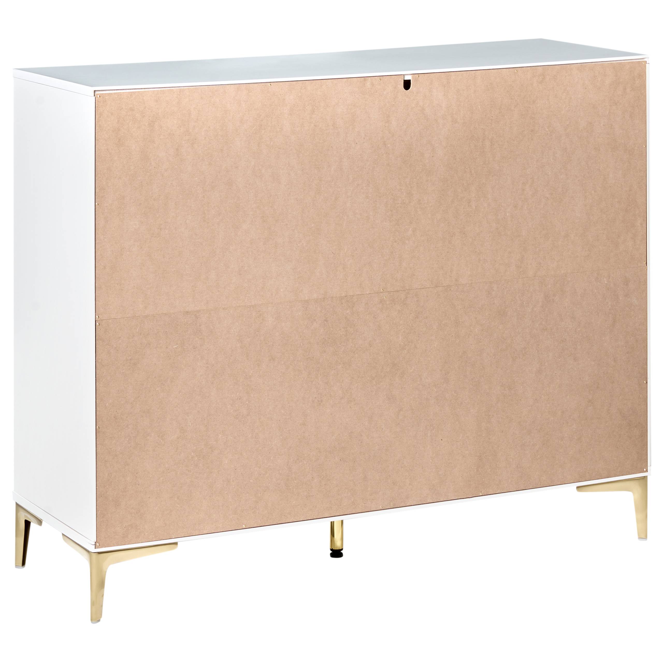 Beliani - Commode MDF Blanc WALCOTT - 108x40x89- Beliani - Image 6