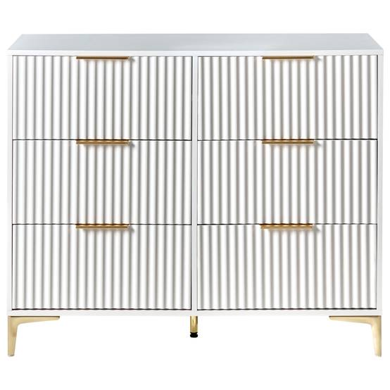 Beliani - Commode MDF Blanc WALCOTT - 108x40x89- Beliani - Image 5