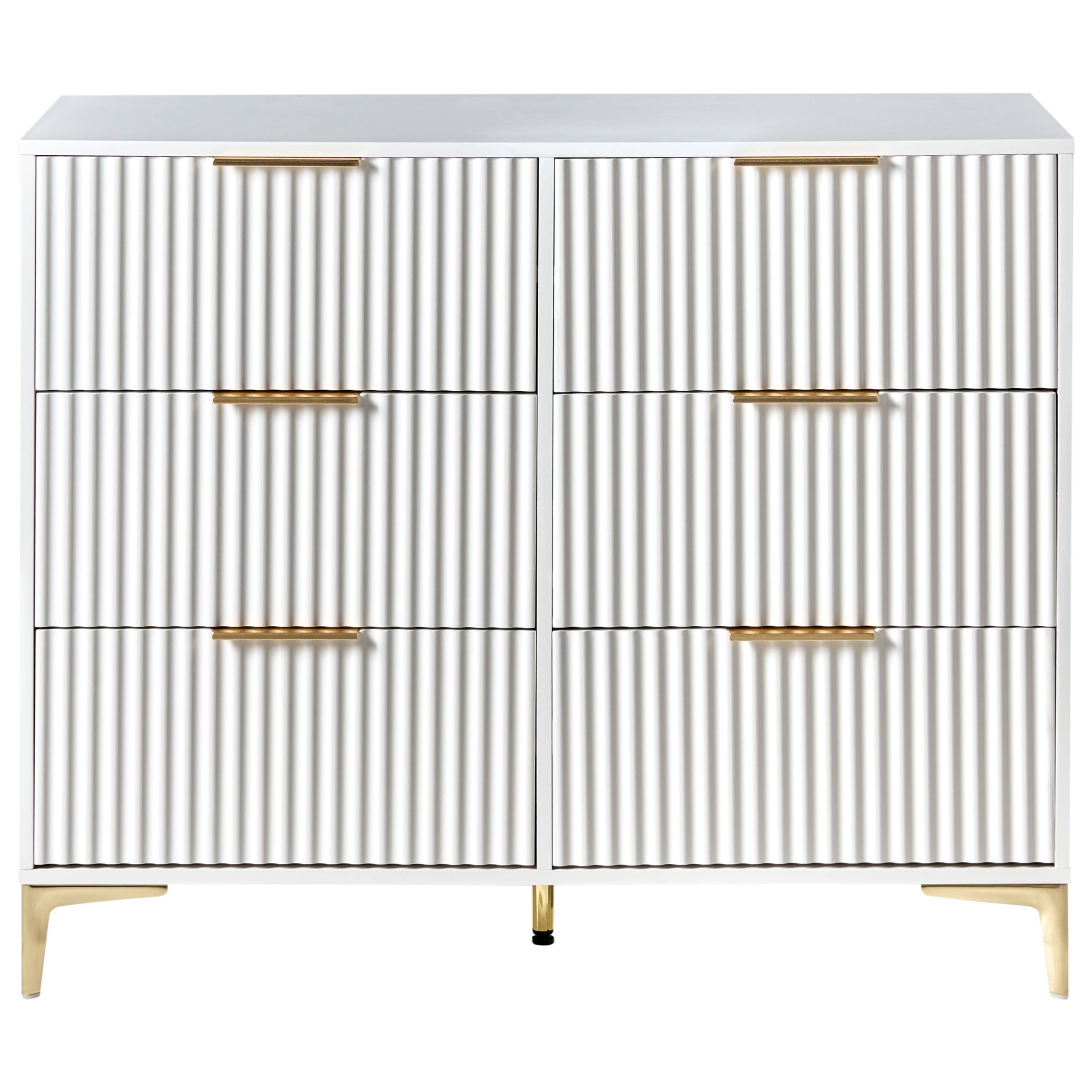 Beliani - Commode MDF Blanc WALCOTT - 108x40x89- Beliani - Image 5