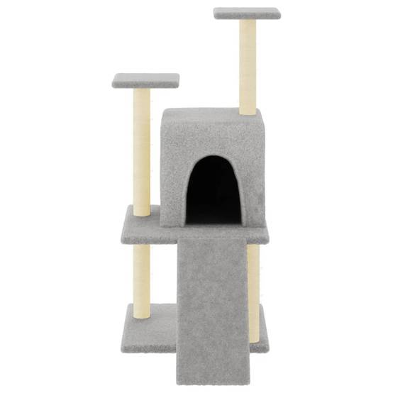 Vidaxl - Arbre à chat avec griffoirs en sisal gris clair 110 cm vidaXL 172038 - Image 7