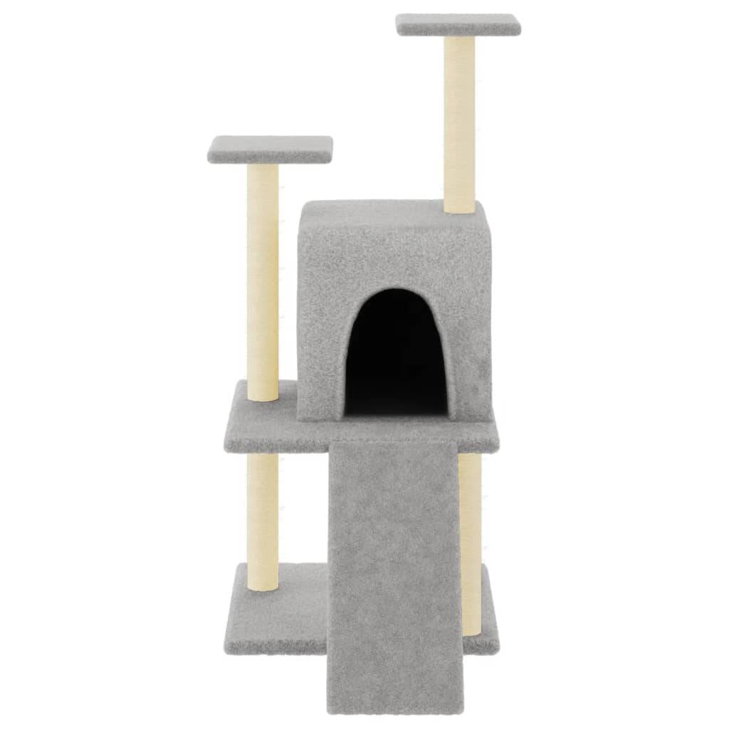 Vidaxl - Arbre à chat avec griffoirs en sisal gris clair 110 cm vidaXL 172038 - Image 7