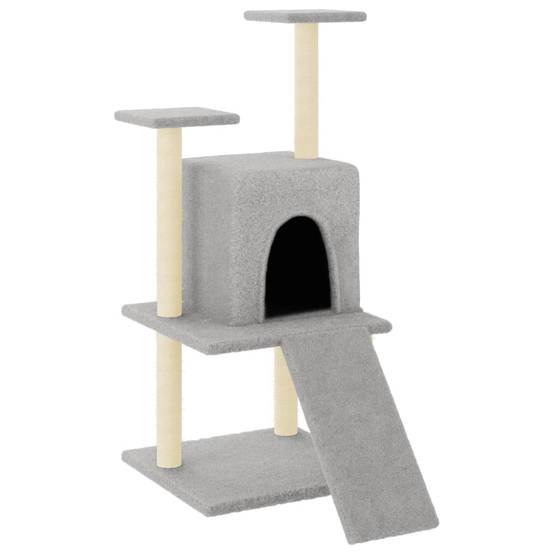 Vidaxl - Arbre à chat avec griffoirs en sisal gris clair 110 cm vidaXL 172038 - Image 2