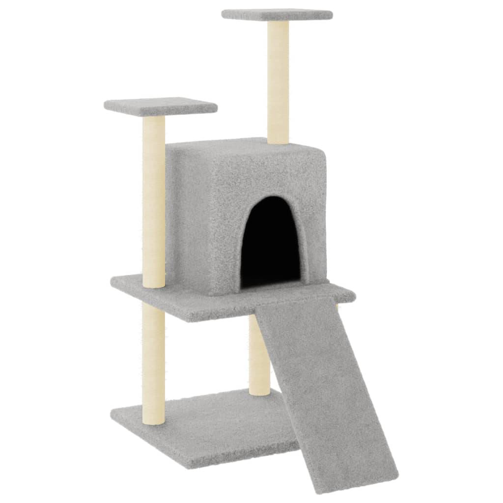 Vidaxl - Arbre à chat avec griffoirs en sisal gris clair 110 cm vidaXL 172038 - Image 2