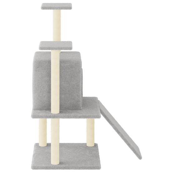 Vidaxl - Arbre à chat avec griffoirs en sisal gris clair 110 cm vidaXL 172038 - Image 5