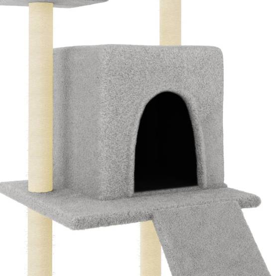 Vidaxl - Arbre à chat avec griffoirs en sisal gris clair 110 cm vidaXL 172038 - Image 4