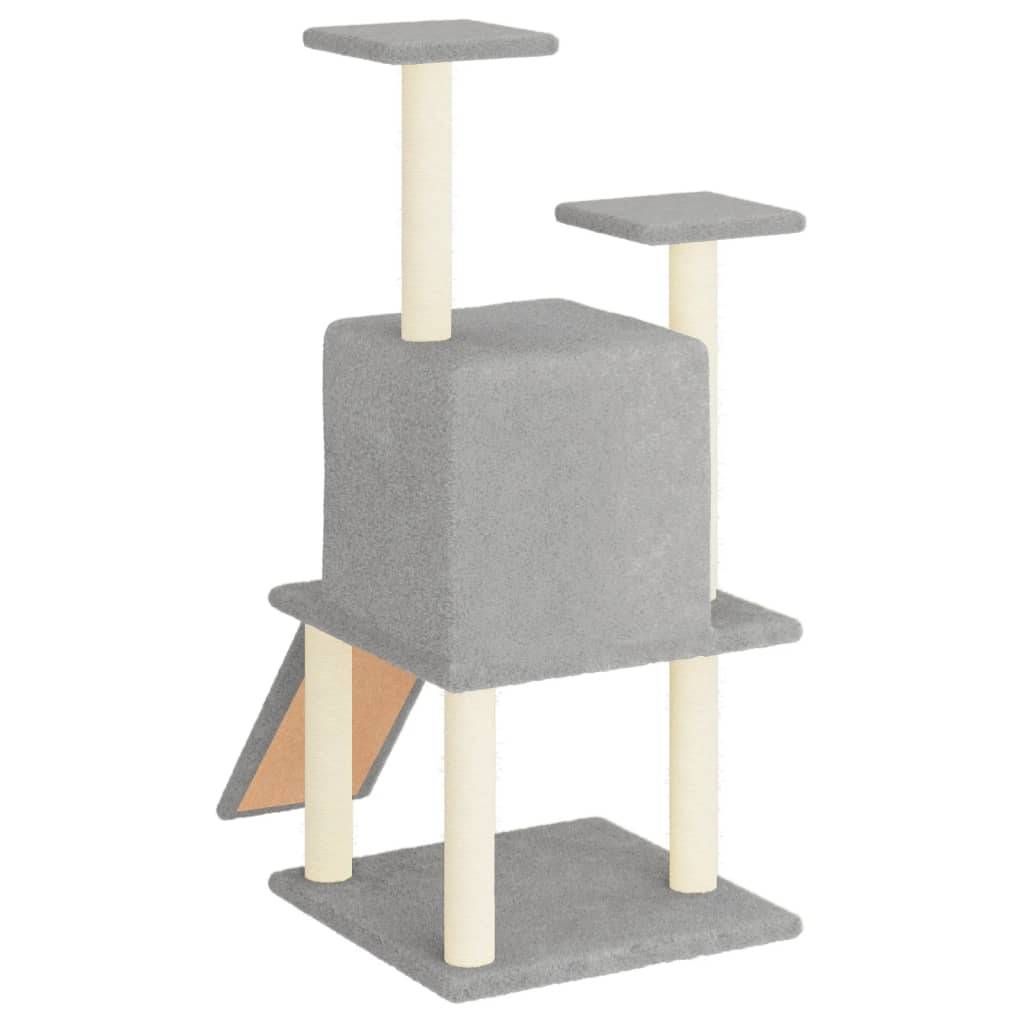 Vidaxl - Arbre à chat avec griffoirs en sisal gris clair 110 cm vidaXL 172038 - Image 6