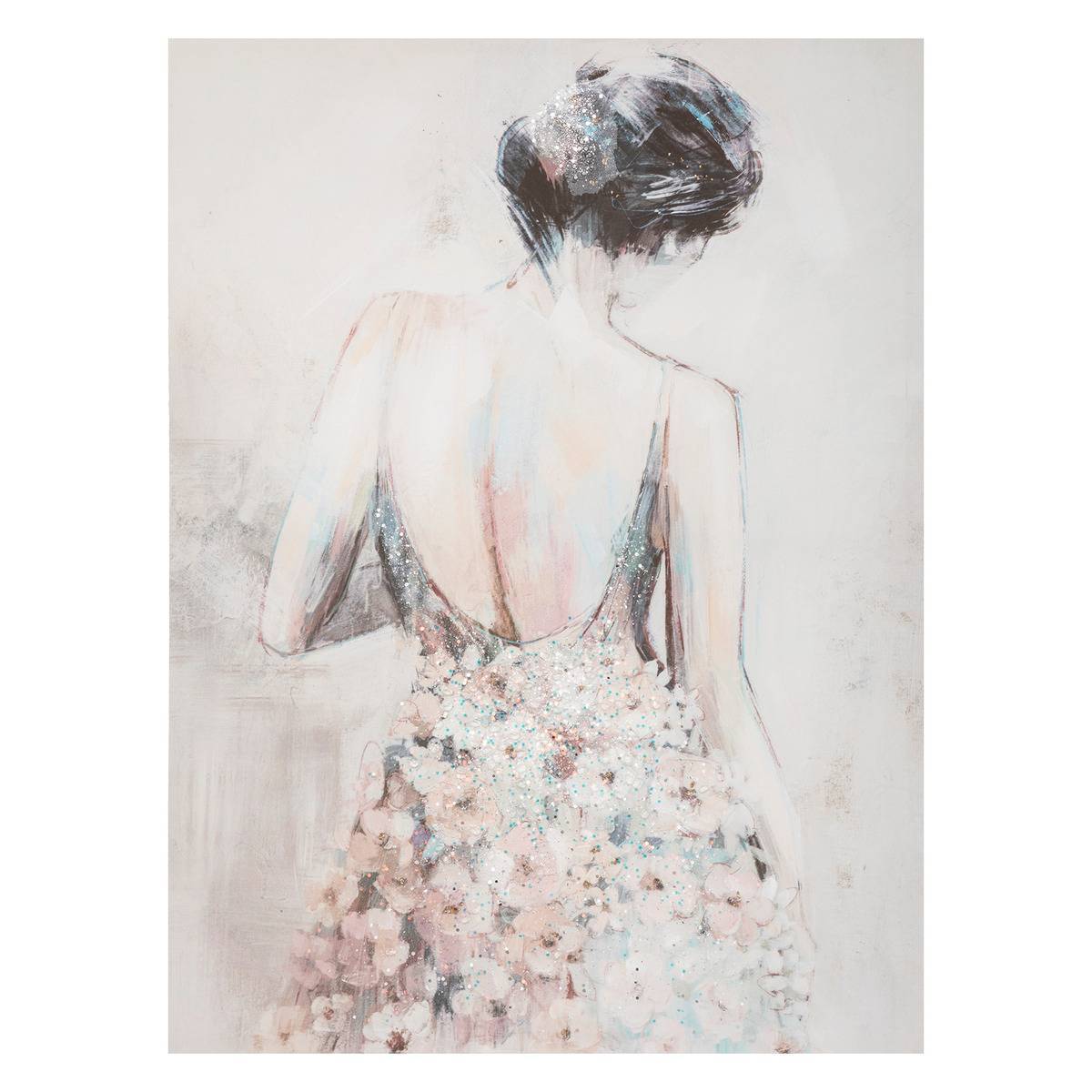 Atmosphera - Toile "Tiya" bois 58x78cm - Atmosphera Créateur d'intérieur - Image 2