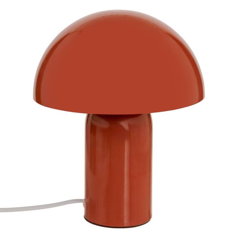 Lampe champignon H24,5 cm Lito métal terracotta Atmosphera - Image 1