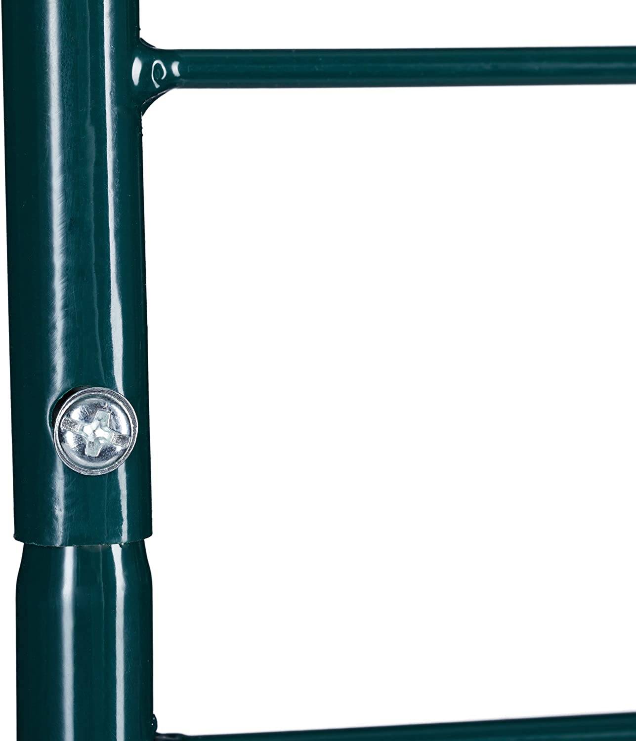 Treillis clôture plante grimpante arche jardin fer set de 2 vert - Image 6