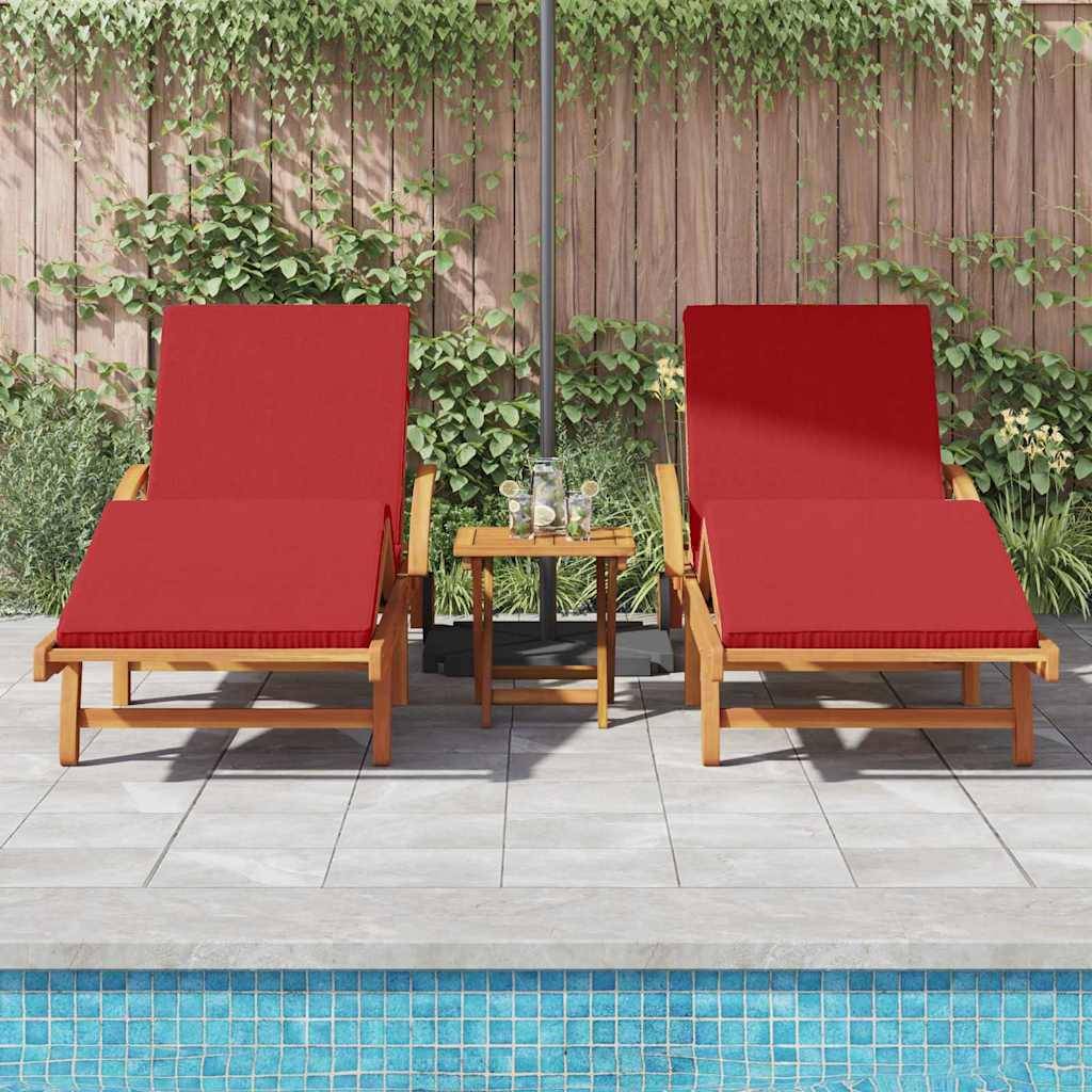PANGIVO - Transat bois acacia massif rouge 200 x 67 x 84 cm, Poids :48.8kg - PANGIVO - Image 3