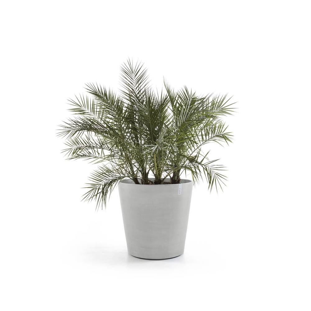 Ecopots - Grand pot sur roues Amsterdam 80 Blanc Gris - Ø 80 x H. 75 cm - 300 L ECOPOTS - Image 2