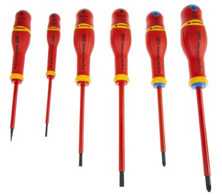 Jeu de 6 Tournevis Protwist isolés 1000V FACOM - ATDVE.J6PB - Image 1