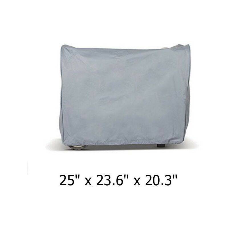 IntiMeg - Housse de protection pour générateur d'onduleur et générateur portable en extérieur Argenté 63.5X60X51.5cm IntiMeg - Image 2