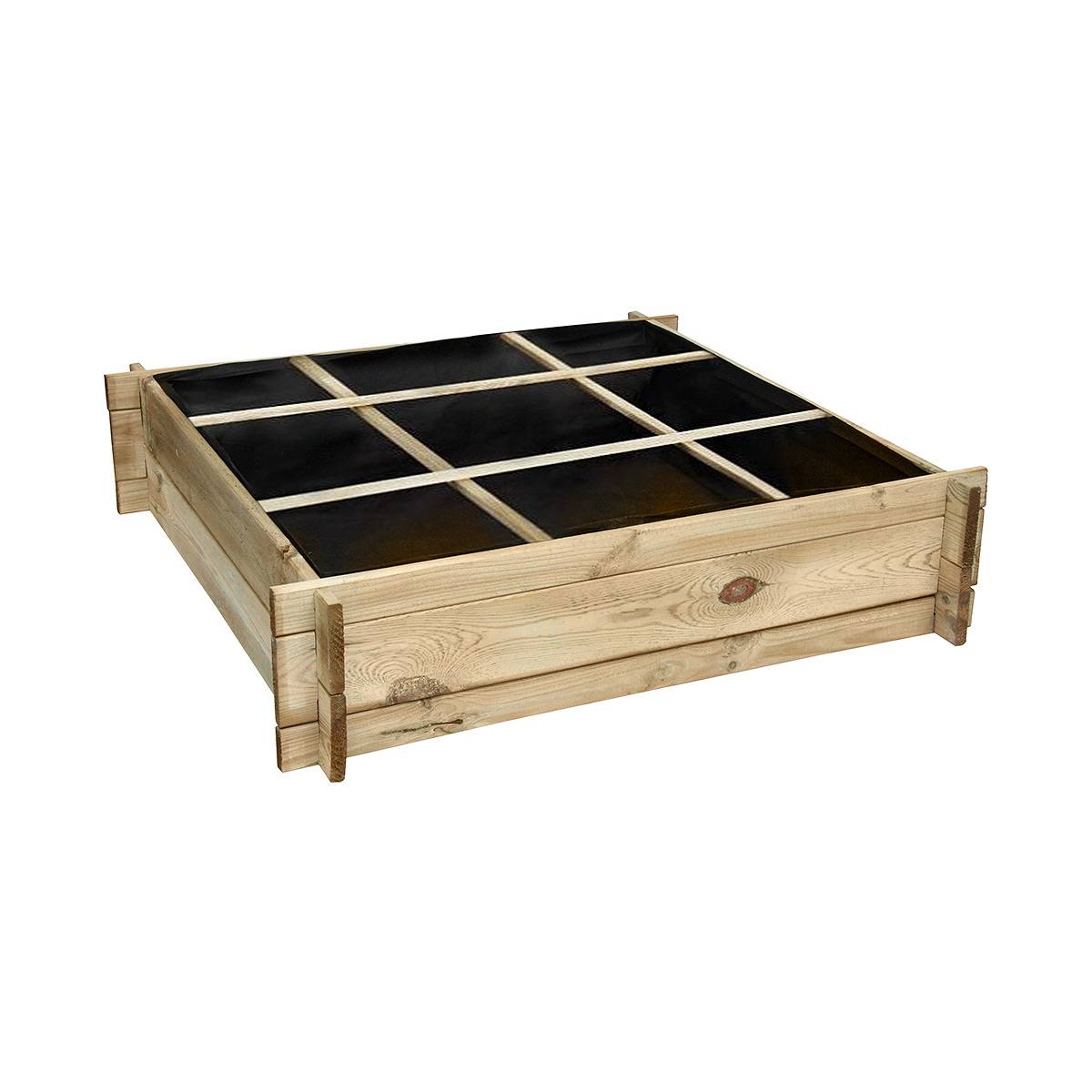 Carré potager divisé en bois petit modèle - Cémonjardin - Image 1