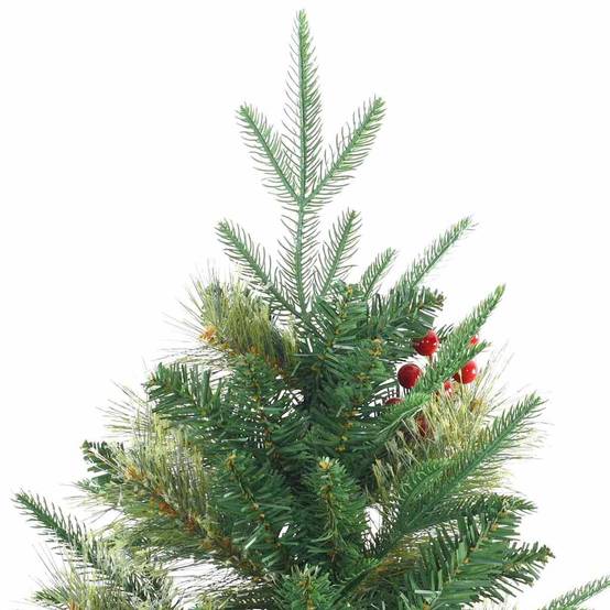 Sapin de Noël | Arbre de Noël Artificiel à Branches Articulées Vert 210 cm Maison Chic - Image 4