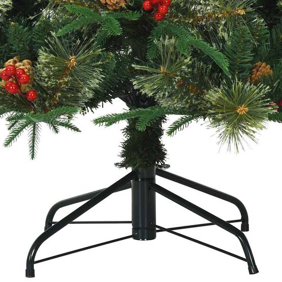 Sapin de Noël | Arbre de Noël Artificiel à Branches Articulées Vert 210 cm Maison Chic - Image 6