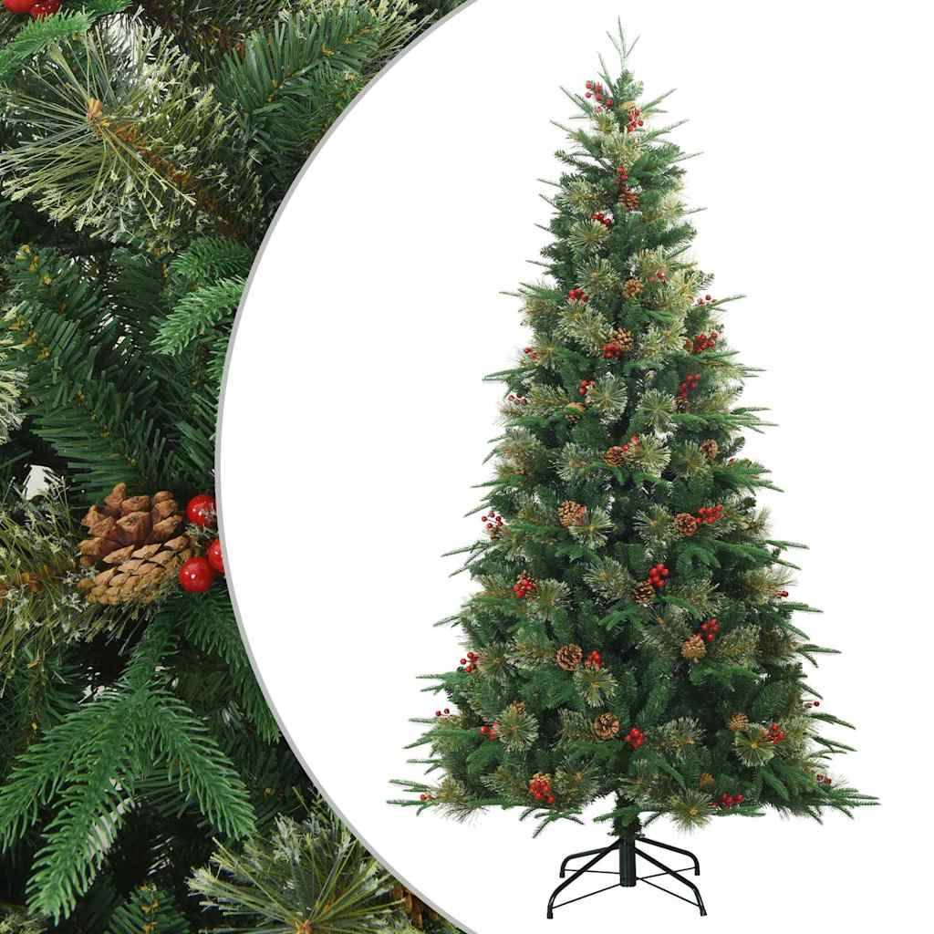 Sapin de Noël | Arbre de Noël Artificiel à Branches Articulées Vert 210 cm Maison Chic - Image 1