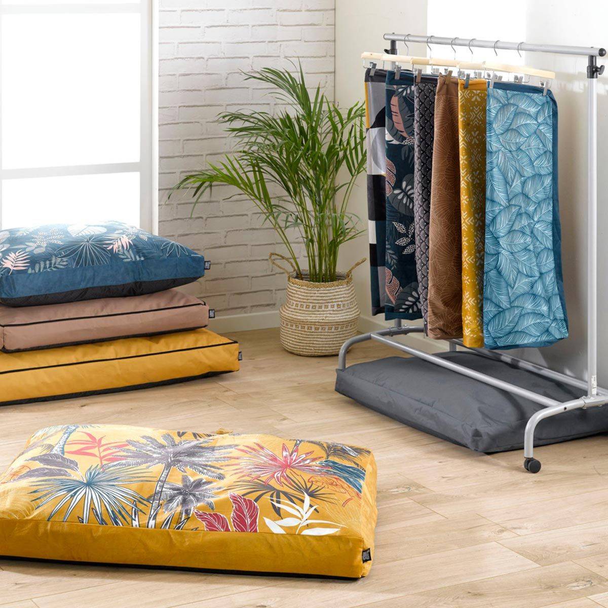 Love Story - Housse de Coussin pour Chien & Chat "Lodge" 100cm Moutarde - Image 4