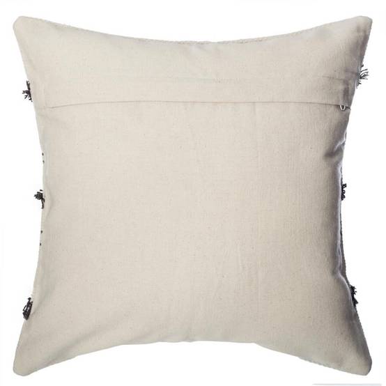 Housse de Coussin Tuftée "Etnik II" 40x40cm Gris - Image 2