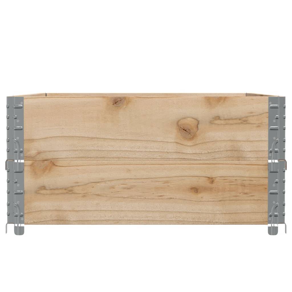 Carré potager surélevé Bois de Pin Massif pour Jardin Balcon Pliable 120x80x41 cm - ComfortXL Outdoor Living - Image 4