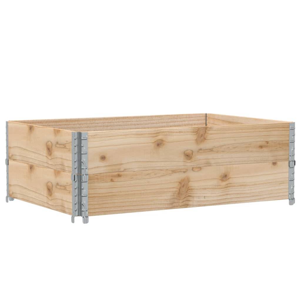 Carré potager surélevé Bois de Pin Massif pour Jardin Balcon Pliable 120x80x41 cm - ComfortXL Outdoor Living - Image 2