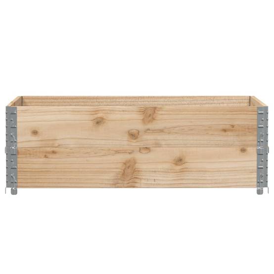 Carré potager surélevé Bois de Pin Massif pour Jardin Balcon Pliable 120x80x41 cm - ComfortXL Outdoor Living - Image 3