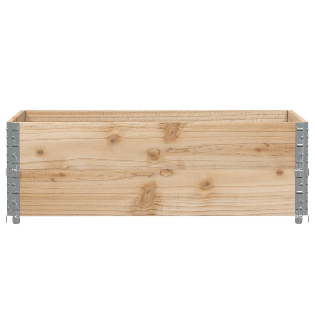 Carré potager surélevé Bois de Pin Massif pour Jardin Balcon Pliable 120x80x41 cm - ComfortXL Outdoor Living - Image 3