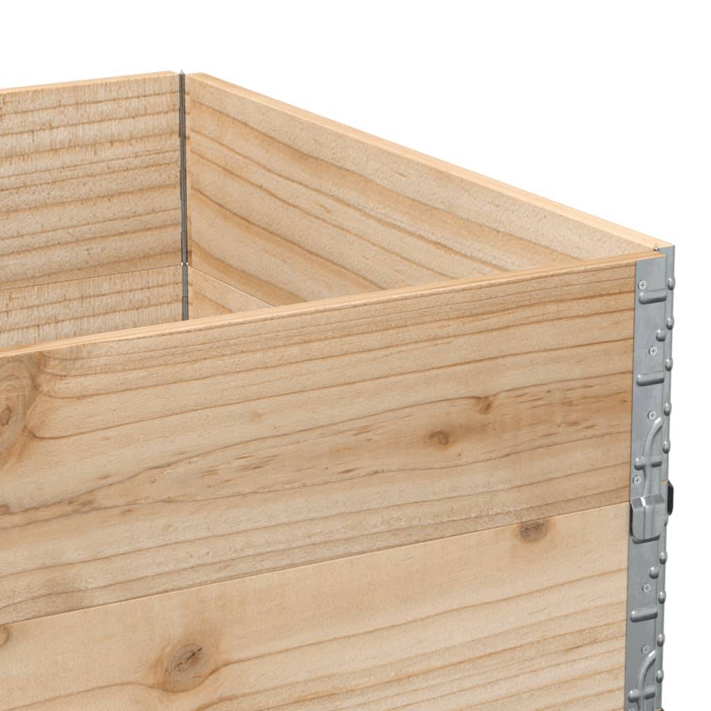 Carré potager surélevé Bois de Pin Massif pour Jardin Balcon Pliable 120x80x41 cm - ComfortXL Outdoor Living - Image 7