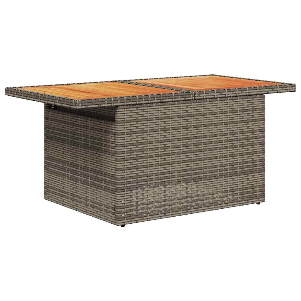 Salon de jardin 5 places gris résine tressée avec table bois relevable et coffres de rangement – ComfortXL Outdoor Living - Image 6