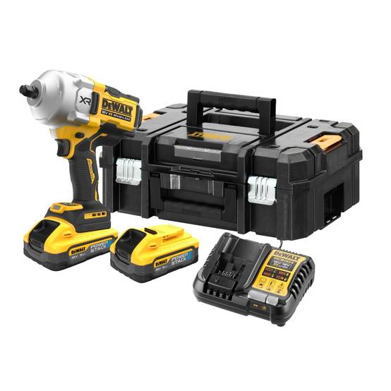 Clé à chocs 18V XR 1/2' - DEWALT - avec 2 batteries 5 Ah - chargeur - coffret - DCF961H2T-QW - Image 1