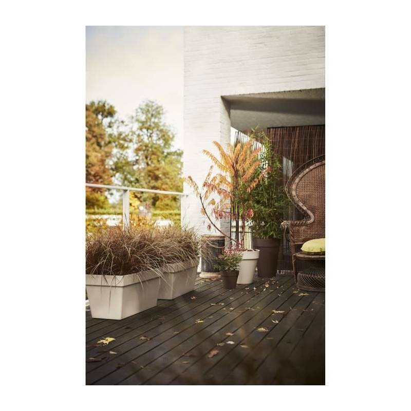 Elho - Elho Bac A Plantes Avec Roues Pour Terrasse - 70 Cm - Blanc - Image 3