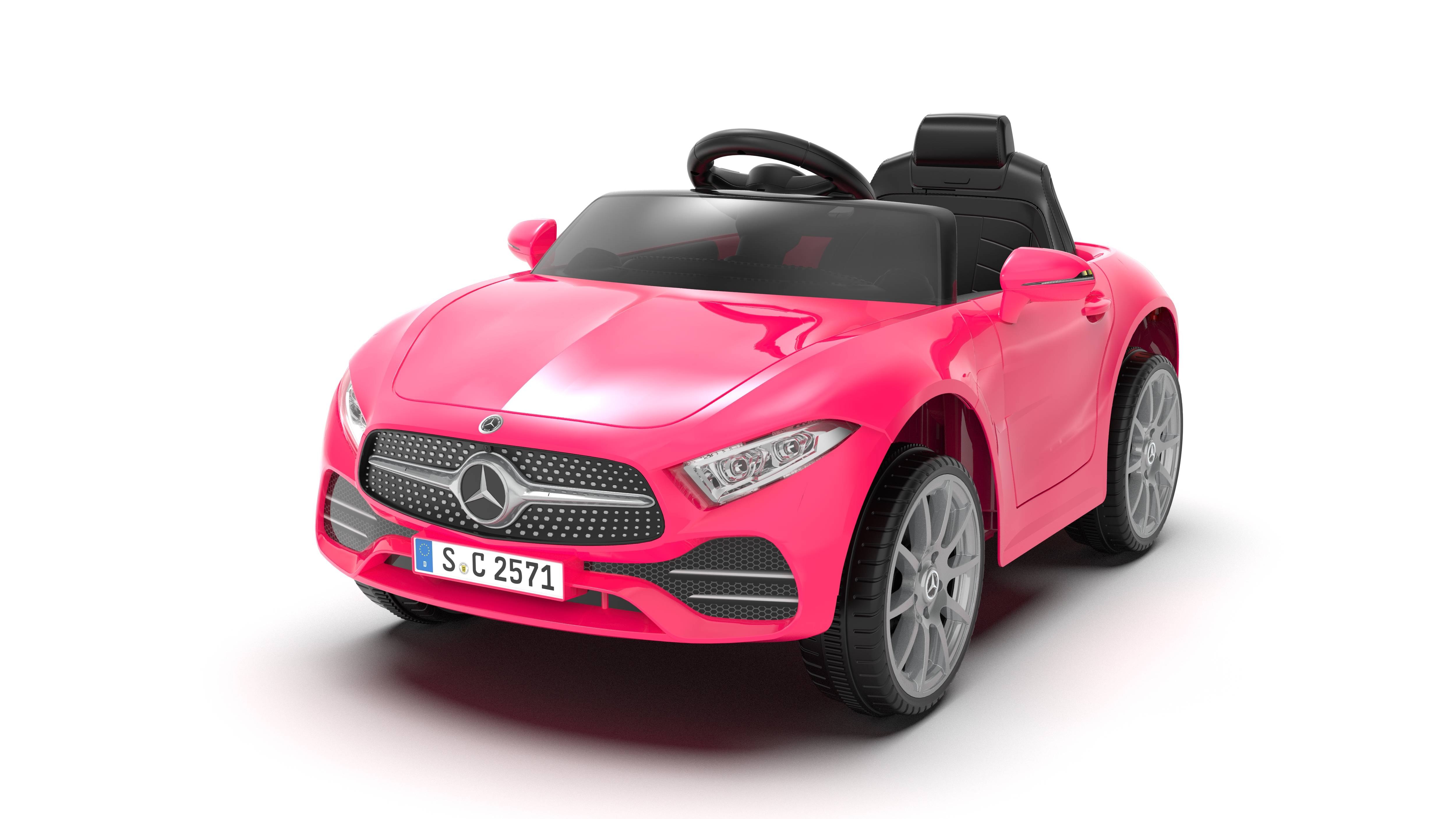 Voiture électrique pour enfants Mercedes-Benz CLS 350 Rose Rouge - Vitesse 2,5-4,5 km/h Éclairage LED et musique - Image 1