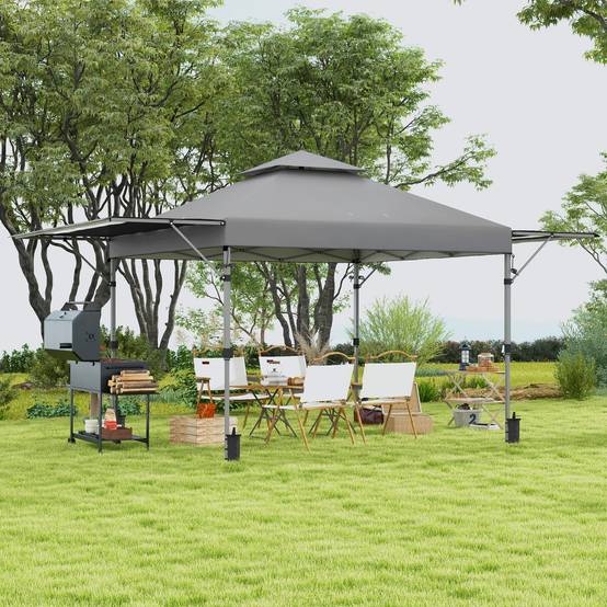 Tonnelle pliante aciers et tissu oxford 500 x 300 x 290 cm - PANGIVO - Image 4